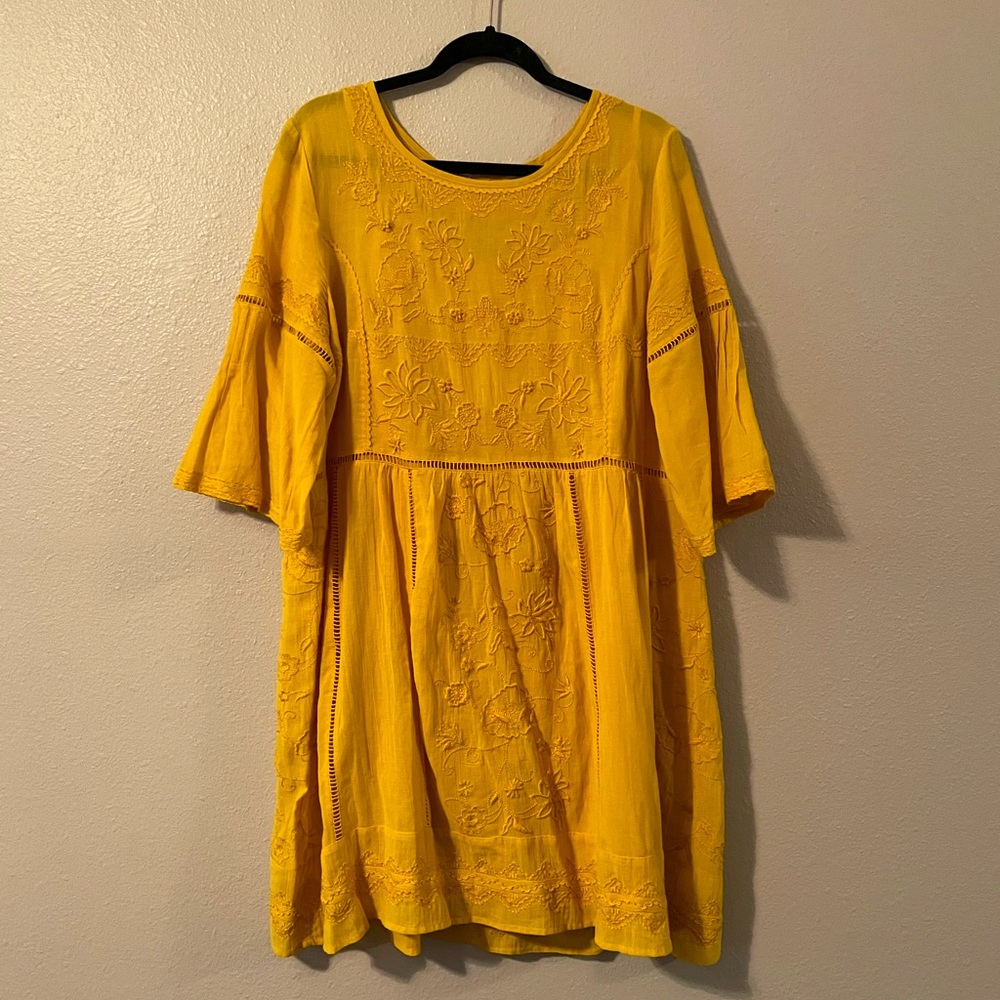 Akemi + Kin Yellow Bohemian Dress